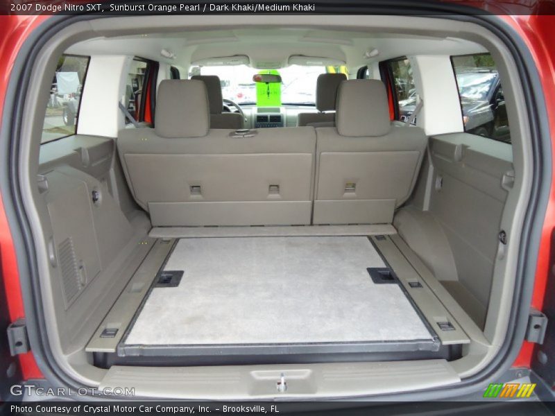 Sunburst Orange Pearl / Dark Khaki/Medium Khaki 2007 Dodge Nitro SXT
