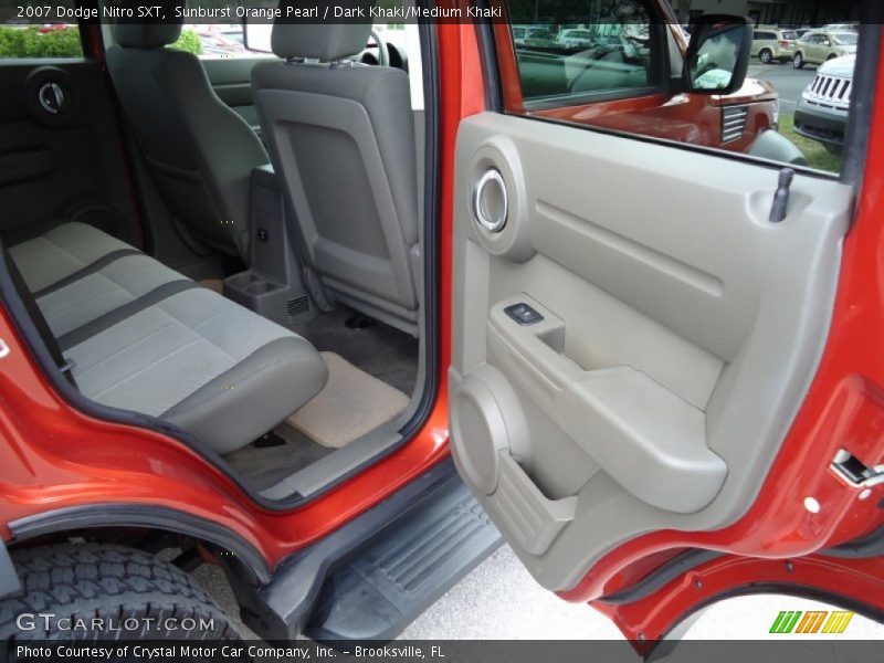Sunburst Orange Pearl / Dark Khaki/Medium Khaki 2007 Dodge Nitro SXT