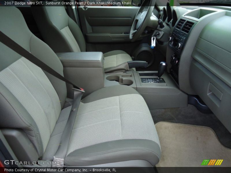 Sunburst Orange Pearl / Dark Khaki/Medium Khaki 2007 Dodge Nitro SXT