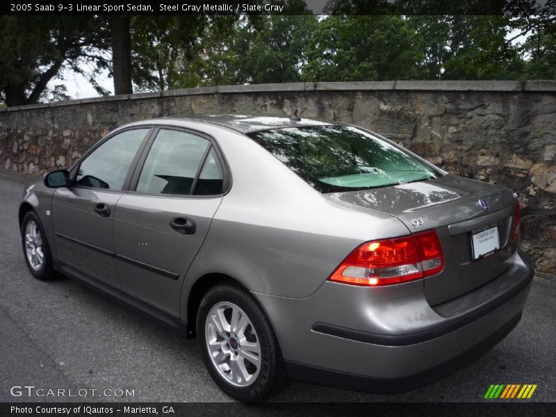 Steel Gray Metallic / Slate Gray 2005 Saab 9-3 Linear Sport Sedan