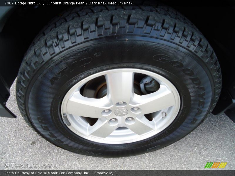 Sunburst Orange Pearl / Dark Khaki/Medium Khaki 2007 Dodge Nitro SXT