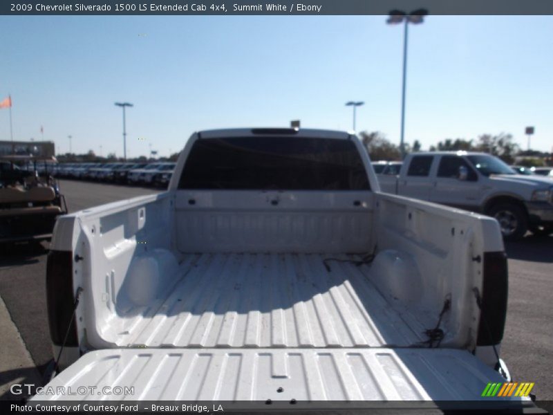 Summit White / Ebony 2009 Chevrolet Silverado 1500 LS Extended Cab 4x4