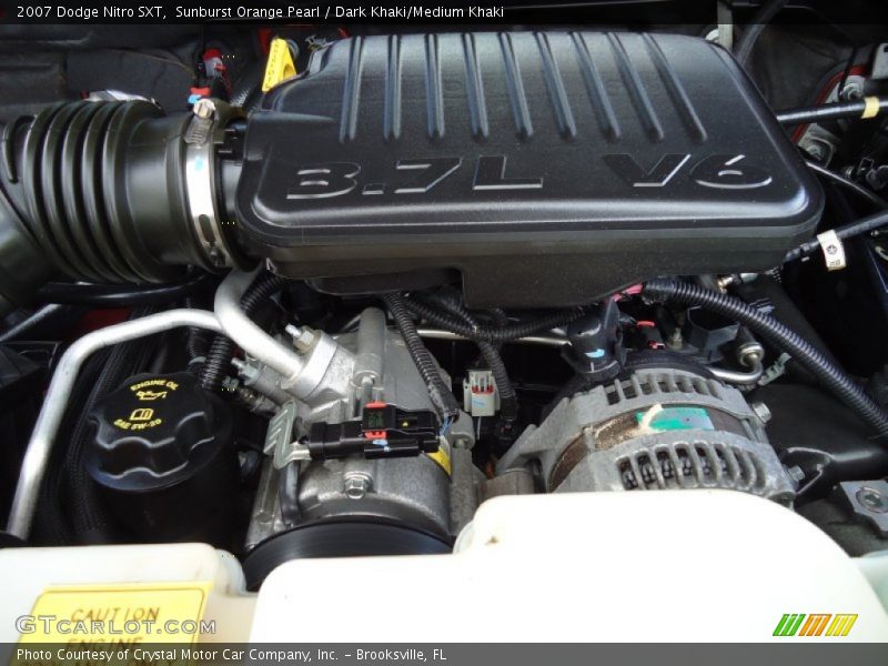 Sunburst Orange Pearl / Dark Khaki/Medium Khaki 2007 Dodge Nitro SXT