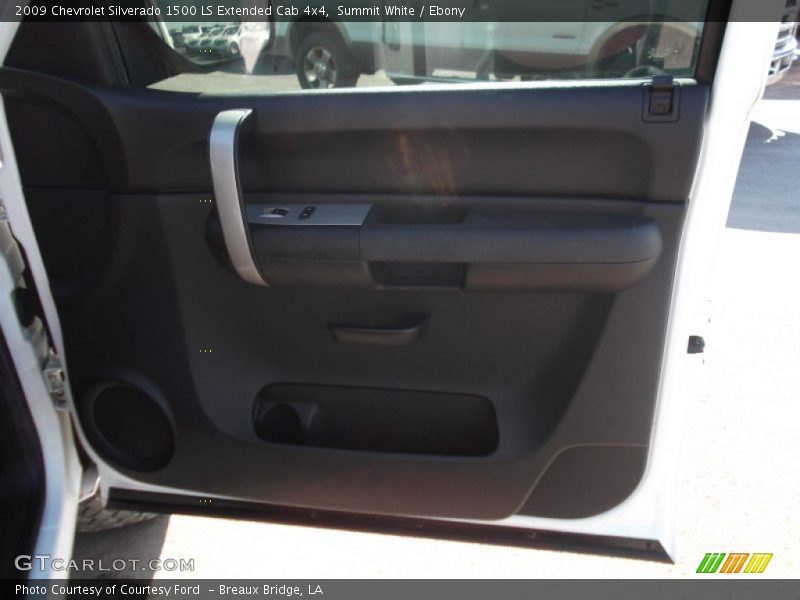 Summit White / Ebony 2009 Chevrolet Silverado 1500 LS Extended Cab 4x4
