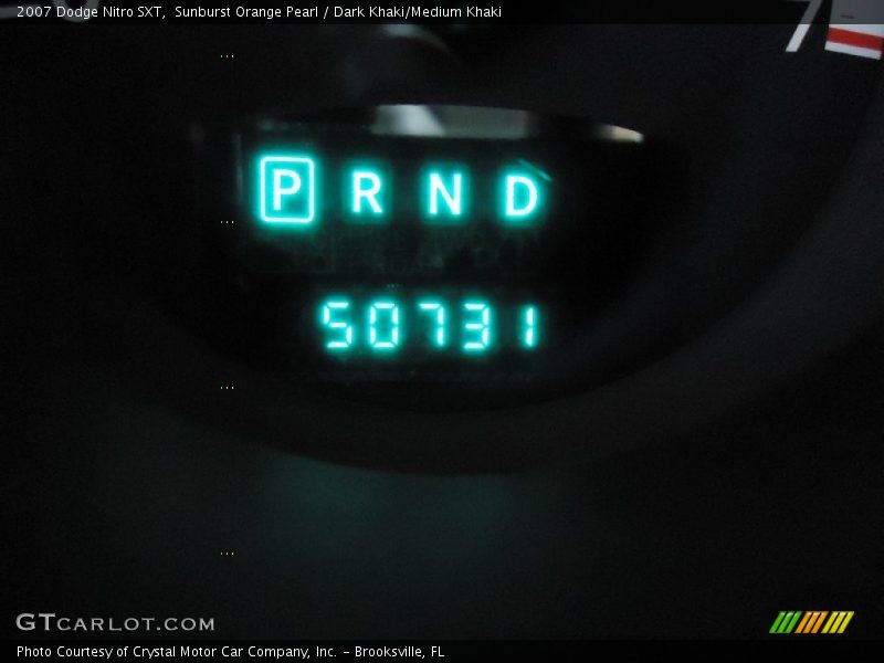 Sunburst Orange Pearl / Dark Khaki/Medium Khaki 2007 Dodge Nitro SXT