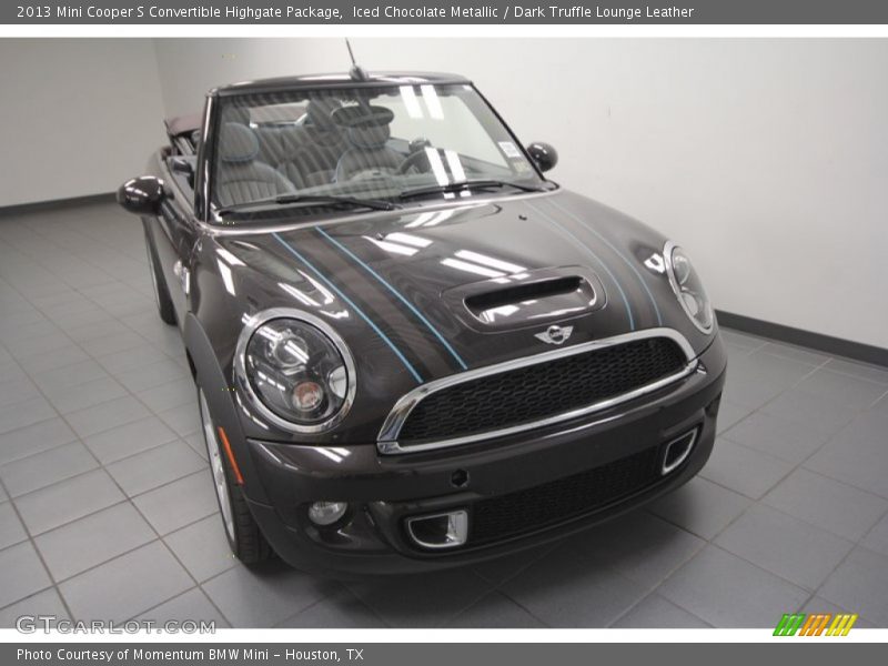 Iced Chocolate Metallic / Dark Truffle Lounge Leather 2013 Mini Cooper S Convertible Highgate Package