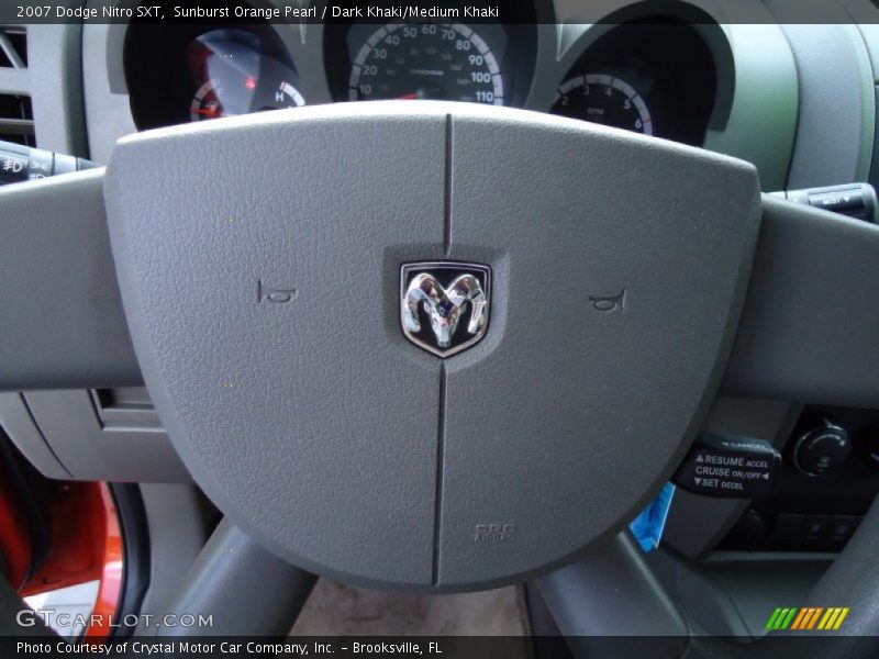Sunburst Orange Pearl / Dark Khaki/Medium Khaki 2007 Dodge Nitro SXT