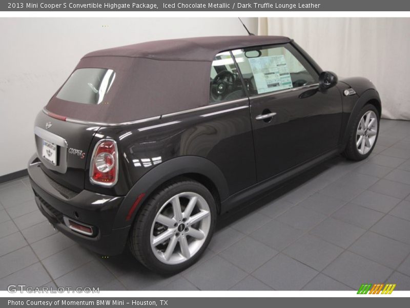 Iced Chocolate Metallic / Dark Truffle Lounge Leather 2013 Mini Cooper S Convertible Highgate Package