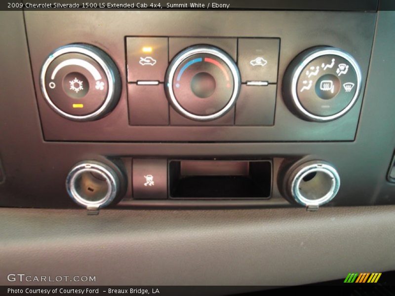 Summit White / Ebony 2009 Chevrolet Silverado 1500 LS Extended Cab 4x4