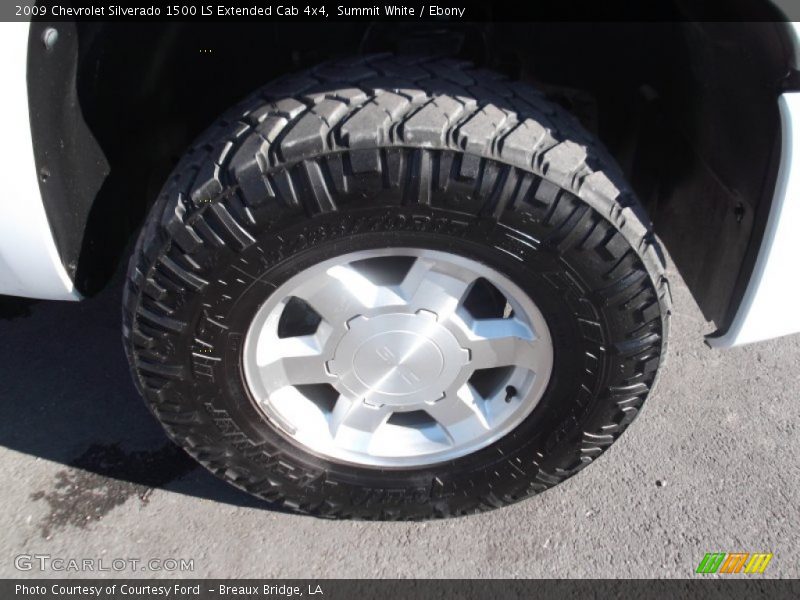 Summit White / Ebony 2009 Chevrolet Silverado 1500 LS Extended Cab 4x4
