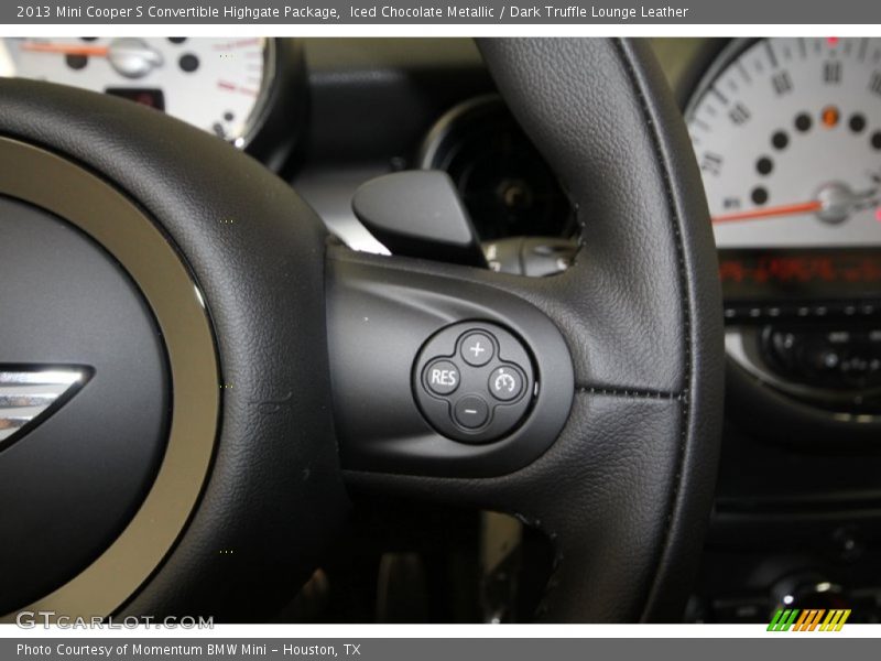 Controls of 2013 Cooper S Convertible Highgate Package