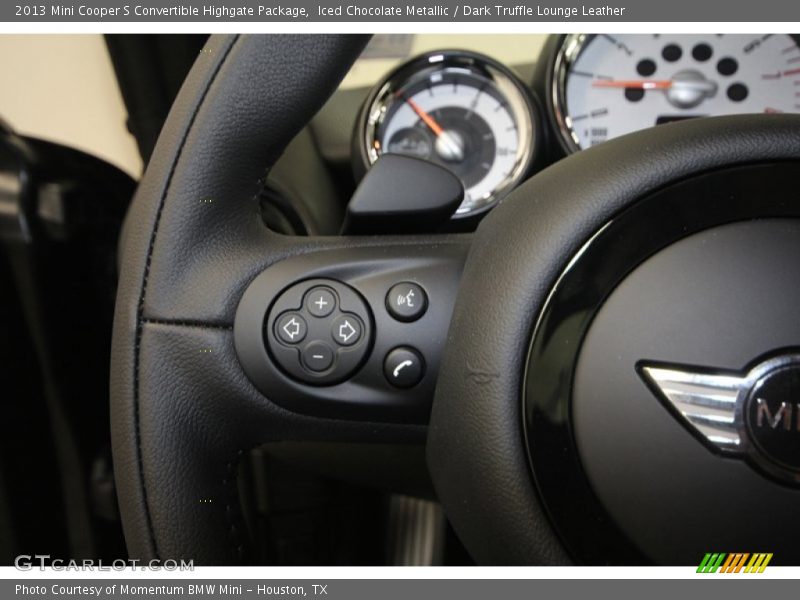 Controls of 2013 Cooper S Convertible Highgate Package