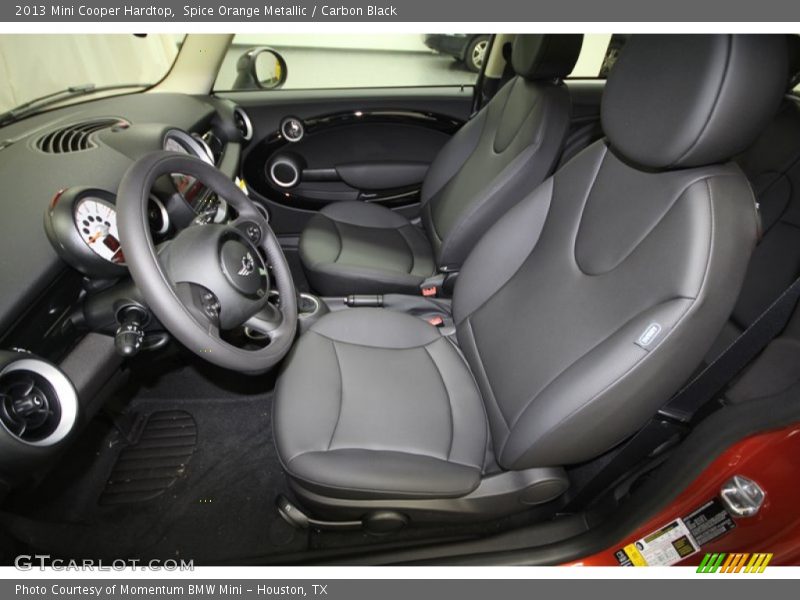 Spice Orange Metallic / Carbon Black 2013 Mini Cooper Hardtop