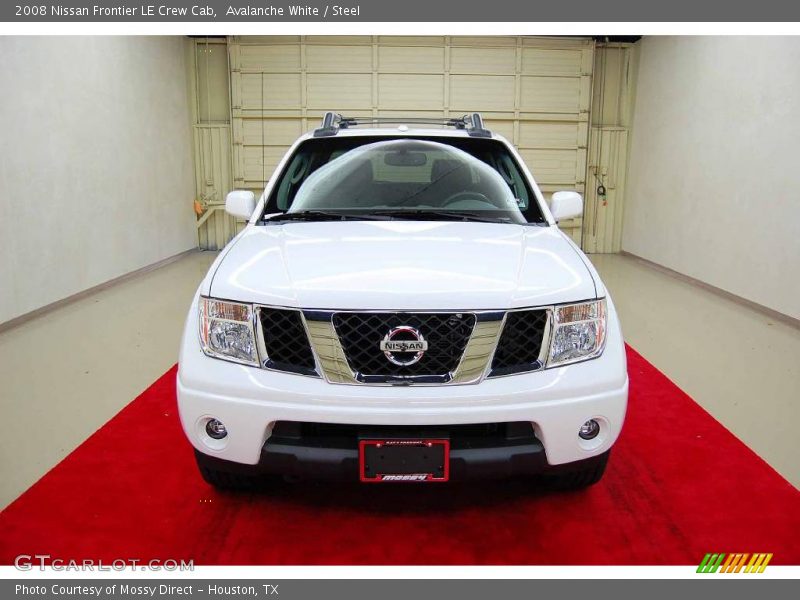 Avalanche White / Steel 2008 Nissan Frontier LE Crew Cab