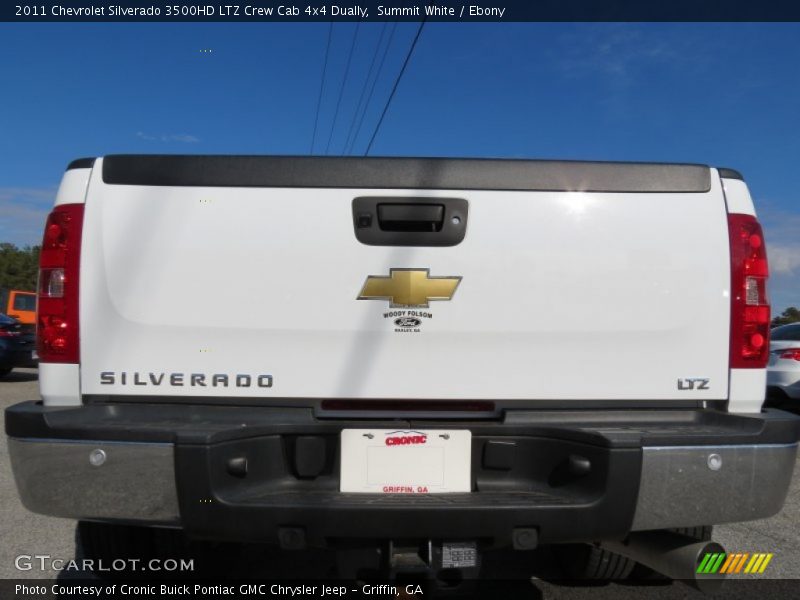 Summit White / Ebony 2011 Chevrolet Silverado 3500HD LTZ Crew Cab 4x4 Dually