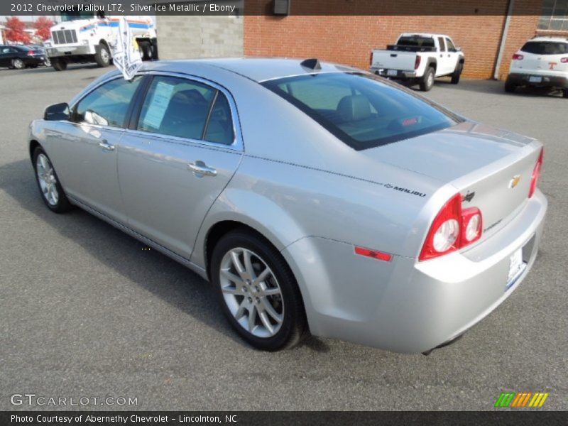 Silver Ice Metallic / Ebony 2012 Chevrolet Malibu LTZ