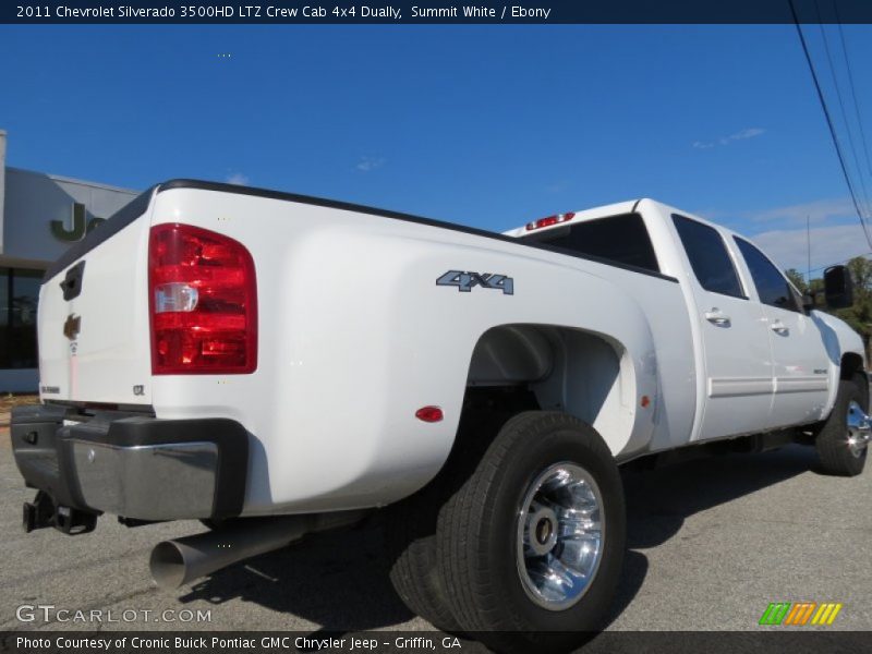 Summit White / Ebony 2011 Chevrolet Silverado 3500HD LTZ Crew Cab 4x4 Dually