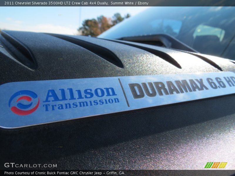 Summit White / Ebony 2011 Chevrolet Silverado 3500HD LTZ Crew Cab 4x4 Dually