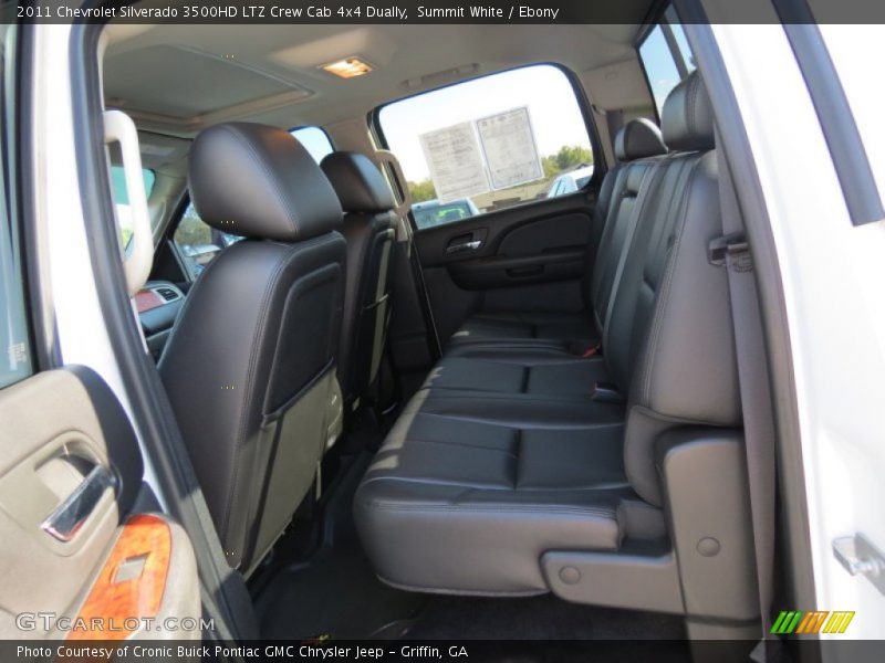 Summit White / Ebony 2011 Chevrolet Silverado 3500HD LTZ Crew Cab 4x4 Dually