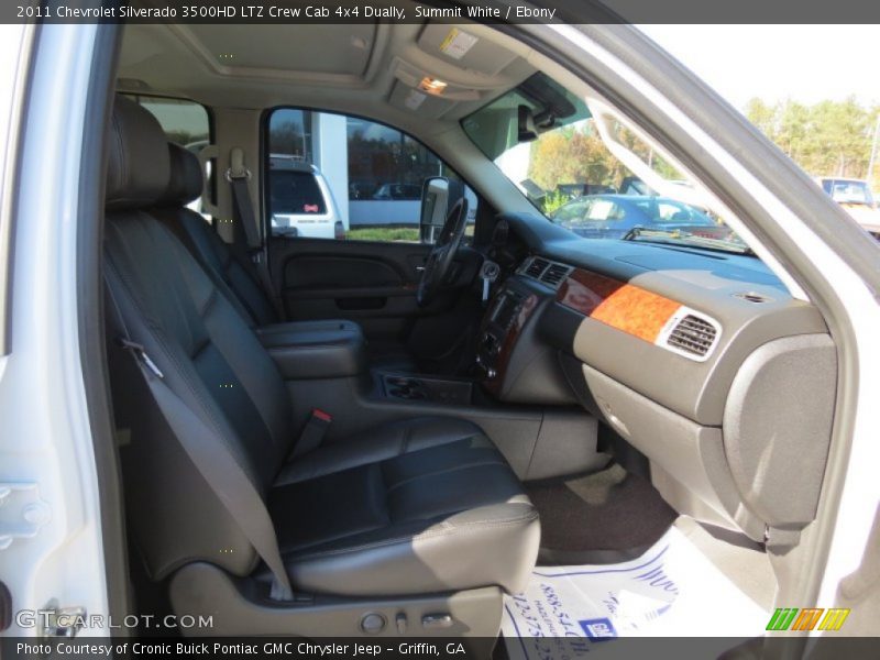 Summit White / Ebony 2011 Chevrolet Silverado 3500HD LTZ Crew Cab 4x4 Dually