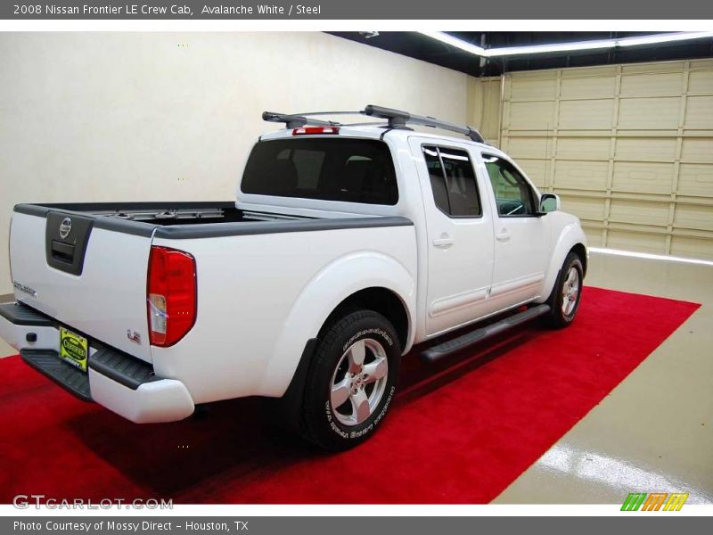 Avalanche White / Steel 2008 Nissan Frontier LE Crew Cab