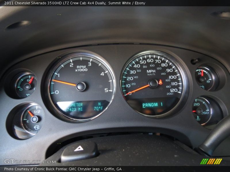 Summit White / Ebony 2011 Chevrolet Silverado 3500HD LTZ Crew Cab 4x4 Dually