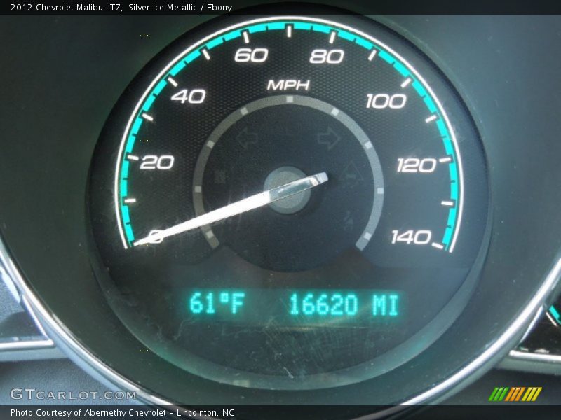 Silver Ice Metallic / Ebony 2012 Chevrolet Malibu LTZ