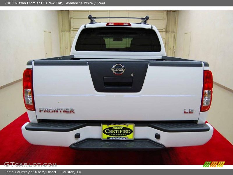 Avalanche White / Steel 2008 Nissan Frontier LE Crew Cab