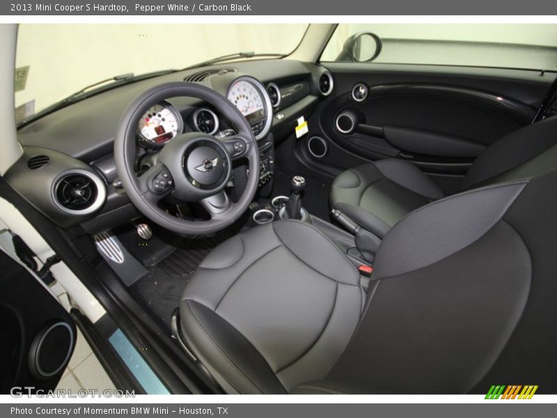 Pepper White / Carbon Black 2013 Mini Cooper S Hardtop