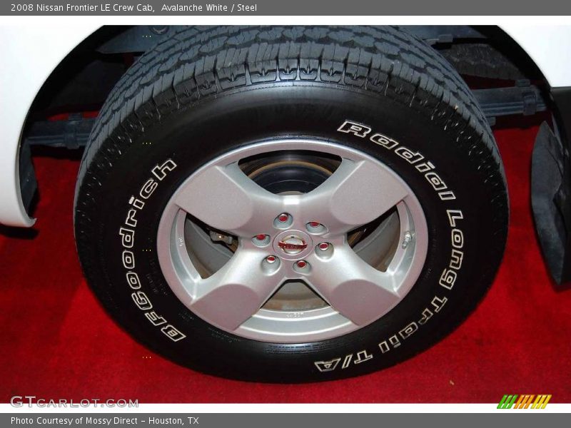 Avalanche White / Steel 2008 Nissan Frontier LE Crew Cab