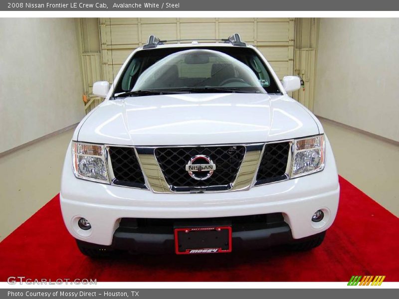 Avalanche White / Steel 2008 Nissan Frontier LE Crew Cab