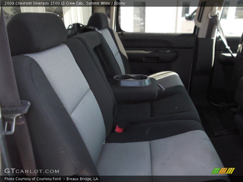 Summit White / Ebony 2009 Chevrolet Silverado 1500 LS Crew Cab