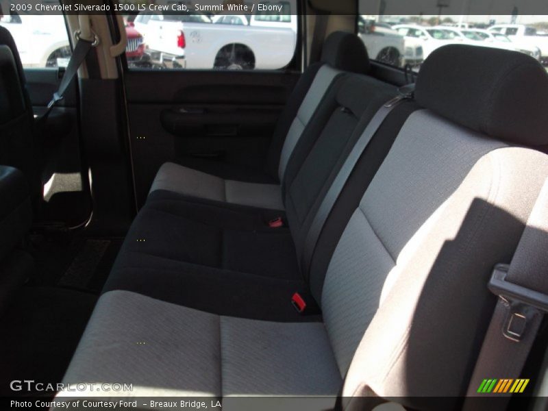 Summit White / Ebony 2009 Chevrolet Silverado 1500 LS Crew Cab