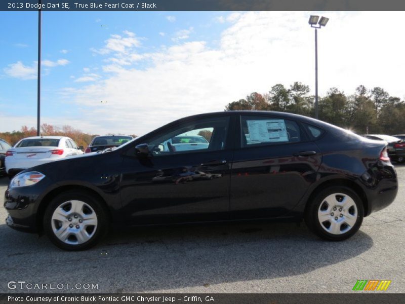 True Blue Pearl Coat / Black 2013 Dodge Dart SE