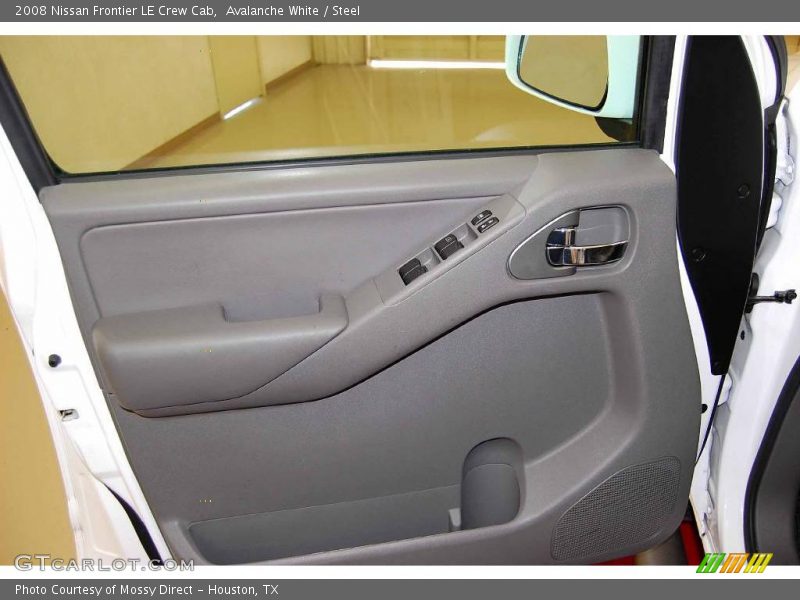 Avalanche White / Steel 2008 Nissan Frontier LE Crew Cab