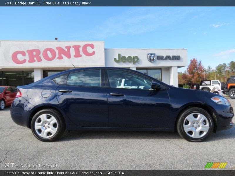 True Blue Pearl Coat / Black 2013 Dodge Dart SE