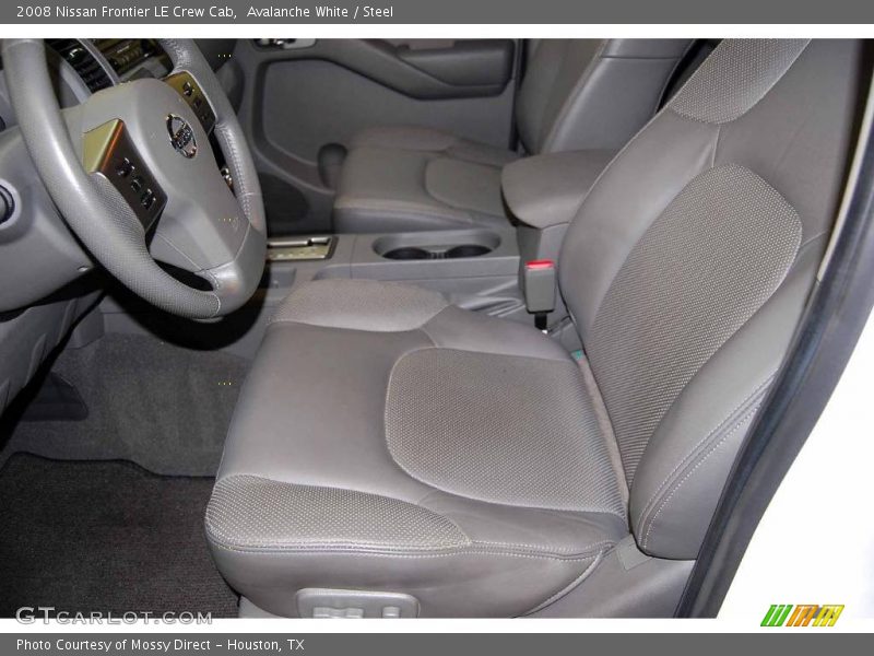 Avalanche White / Steel 2008 Nissan Frontier LE Crew Cab