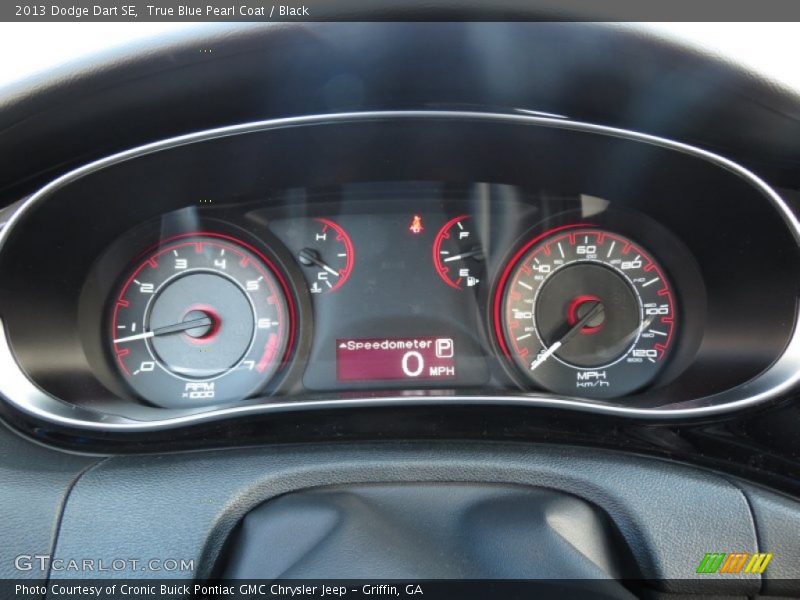 True Blue Pearl Coat / Black 2013 Dodge Dart SE