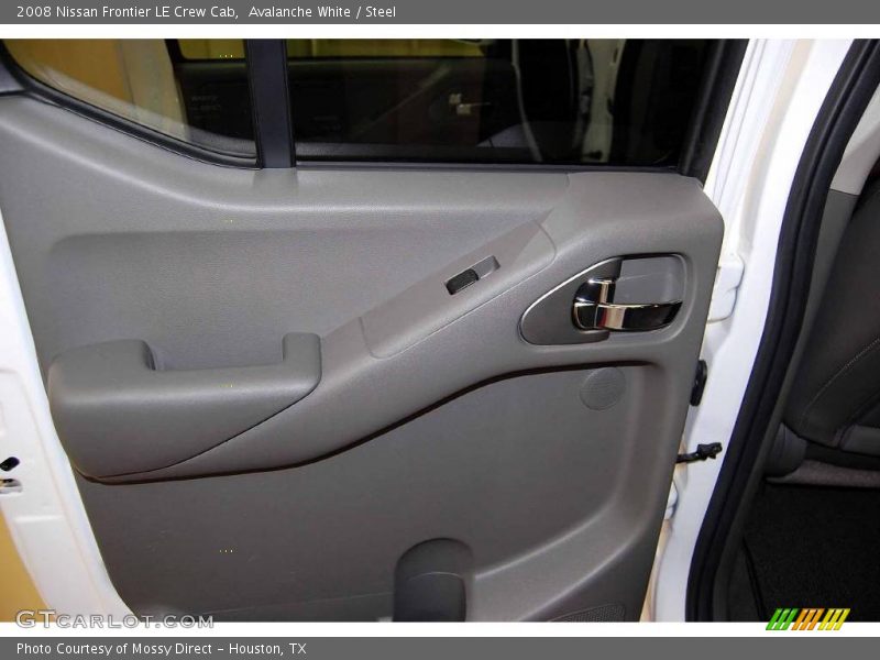 Avalanche White / Steel 2008 Nissan Frontier LE Crew Cab