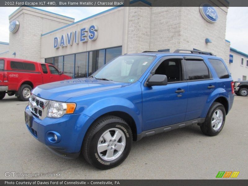 Blue Flame Metallic / Charcoal Black 2012 Ford Escape XLT 4WD