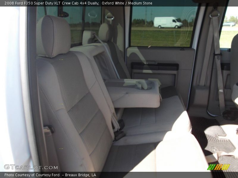 Oxford White / Medium Stone 2008 Ford F350 Super Duty XLT Crew Cab 4x4 Dually