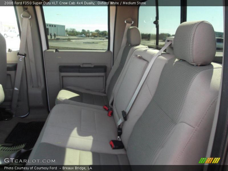 Oxford White / Medium Stone 2008 Ford F350 Super Duty XLT Crew Cab 4x4 Dually