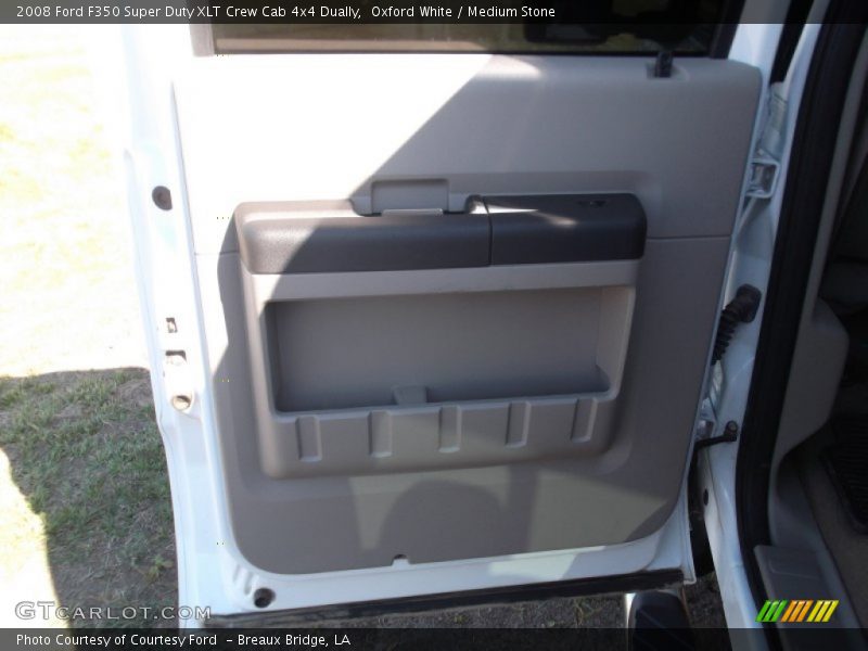 Oxford White / Medium Stone 2008 Ford F350 Super Duty XLT Crew Cab 4x4 Dually