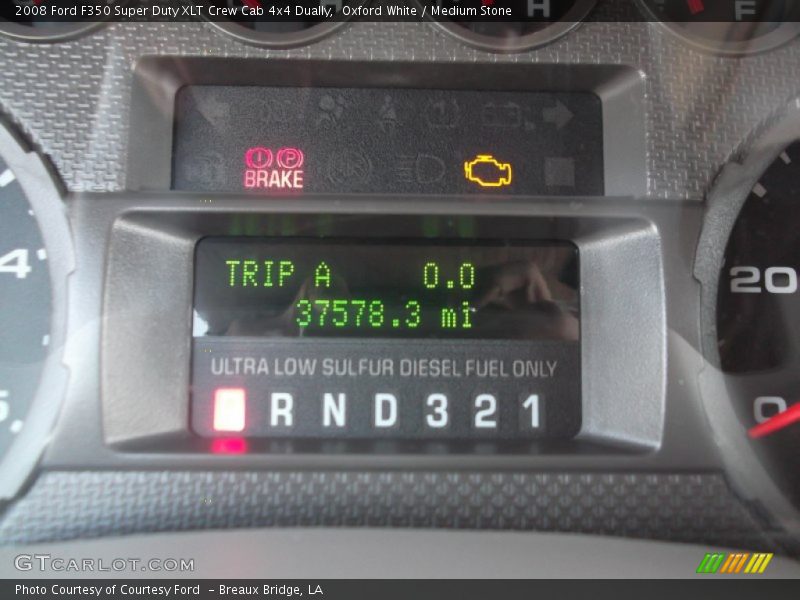 Oxford White / Medium Stone 2008 Ford F350 Super Duty XLT Crew Cab 4x4 Dually