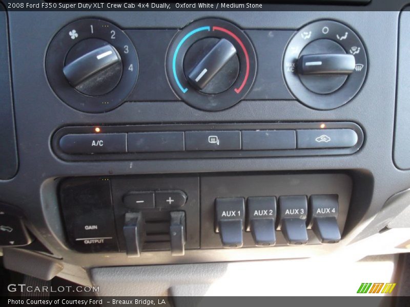 Oxford White / Medium Stone 2008 Ford F350 Super Duty XLT Crew Cab 4x4 Dually