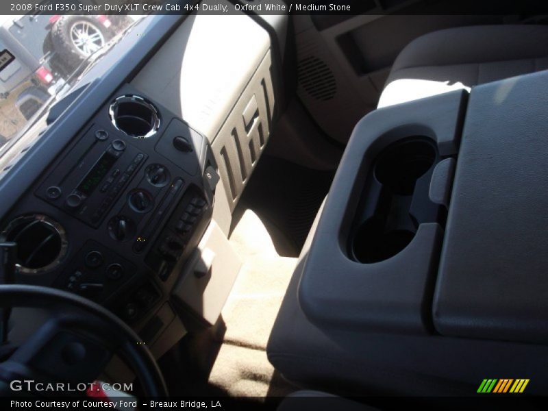 Oxford White / Medium Stone 2008 Ford F350 Super Duty XLT Crew Cab 4x4 Dually