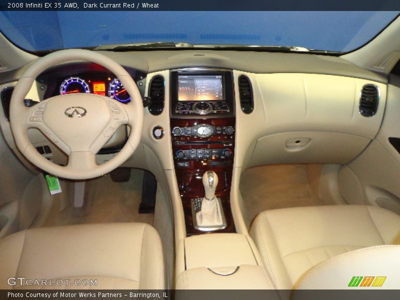 Dark Currant Red / Wheat 2008 Infiniti EX 35 AWD
