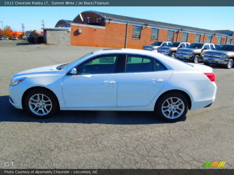 Summit White / Jet Black/Titanium 2013 Chevrolet Malibu LT