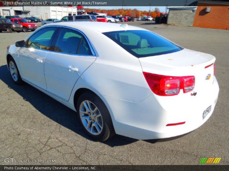 Summit White / Jet Black/Titanium 2013 Chevrolet Malibu LT