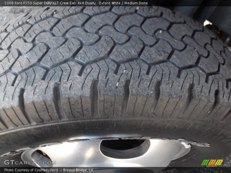 Oxford White / Medium Stone 2008 Ford F350 Super Duty XLT Crew Cab 4x4 Dually